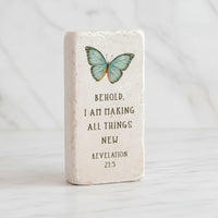 The "Half Block" Scripture Stone Art