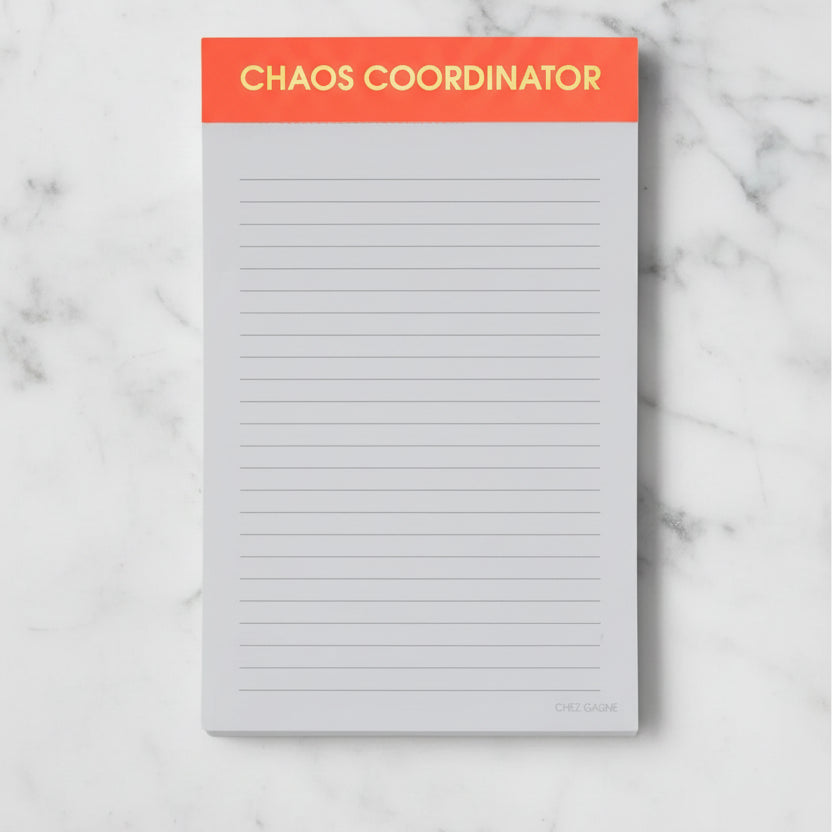 The "Chaos Coordinator" Notepad