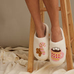 The “Gingerbread & Hot Cocoa” Slippers