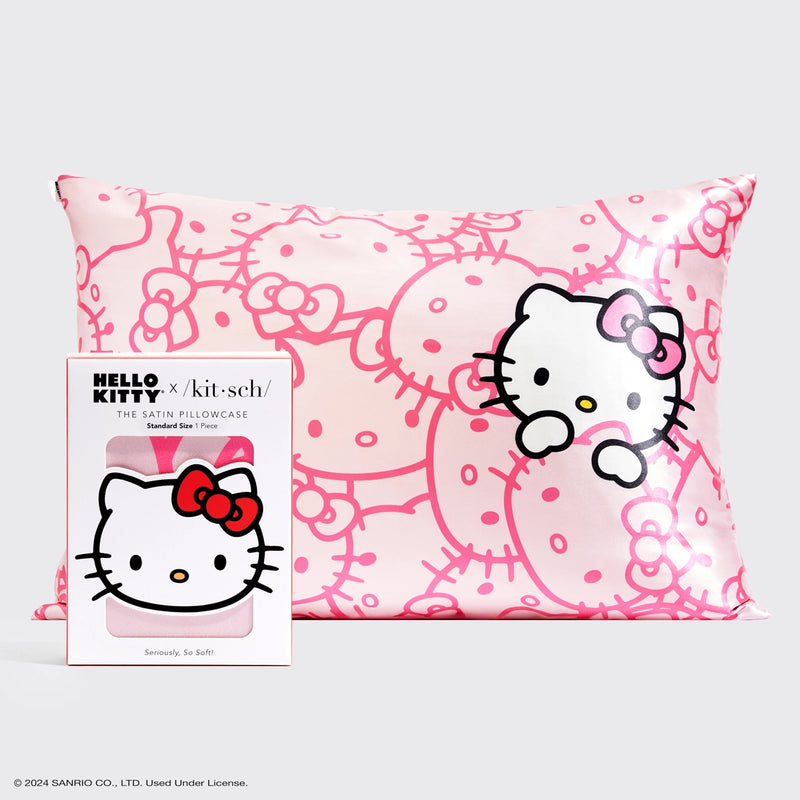 The "Hello Kitty x Kitsch" Satin Pillowcase