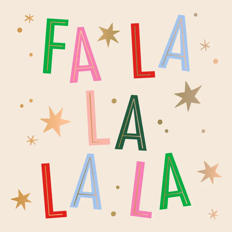 The "Fa La La" Cocktail Napkins