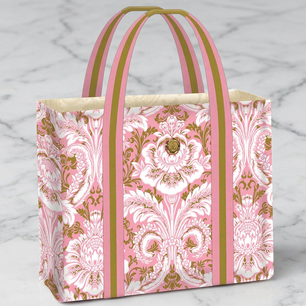 The "Pink Damask" Tote