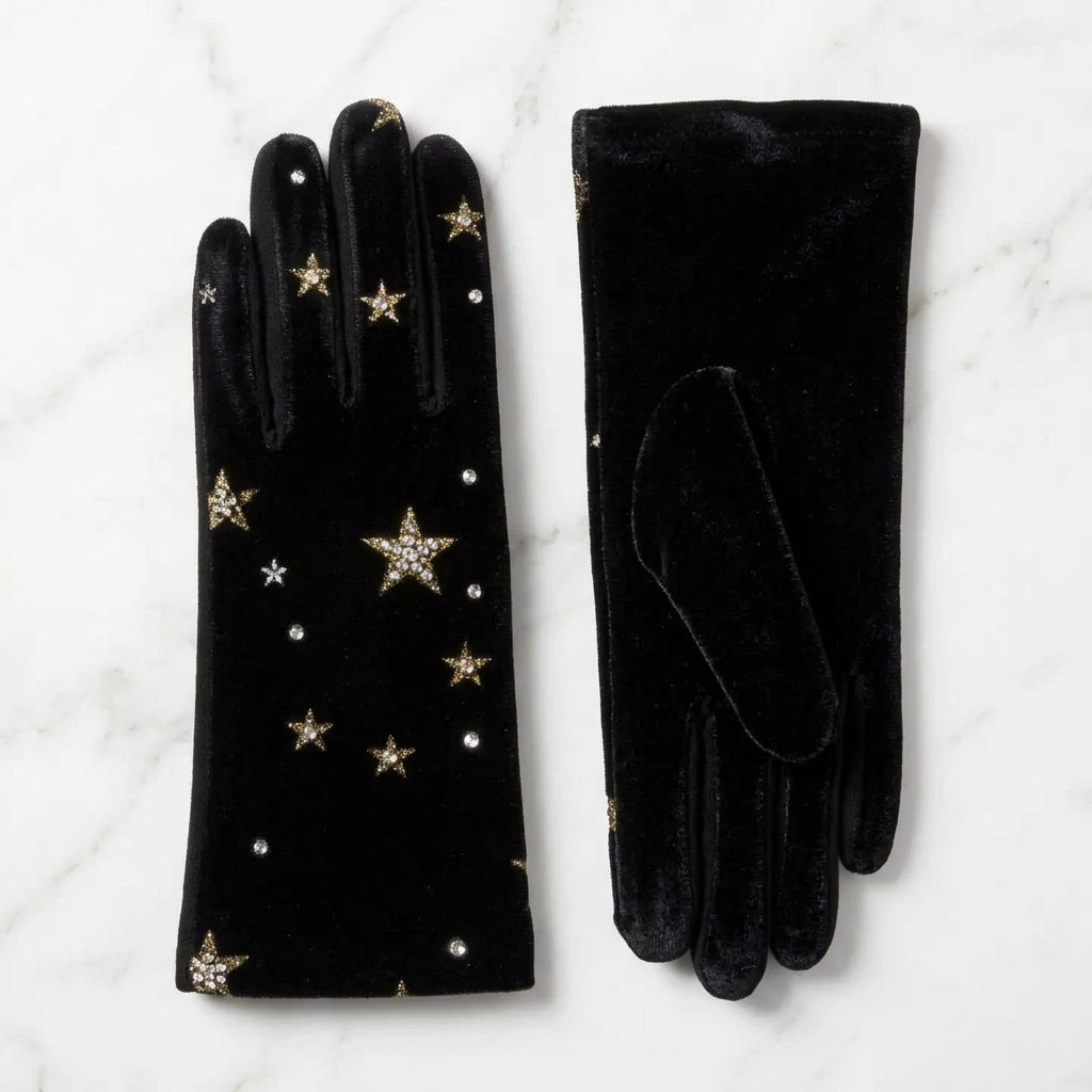 The "Etoile" Velvet Star Gloves