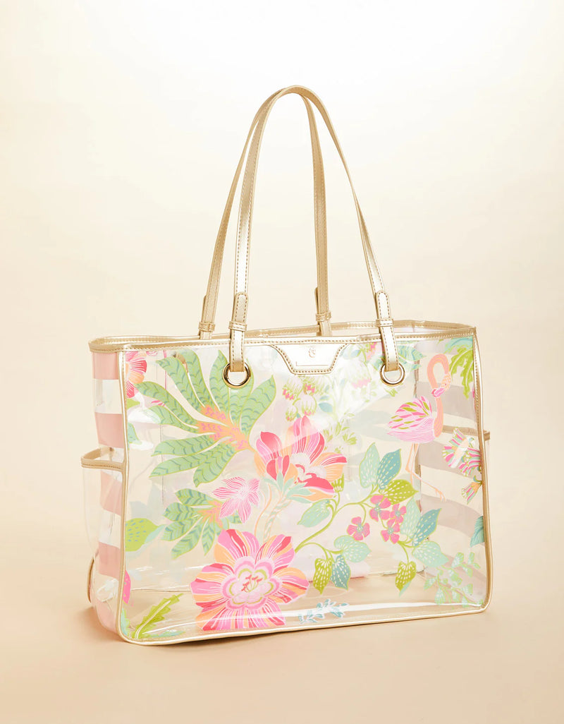 The "Flamingo Pineapple" Beach Tote by Spartina 449