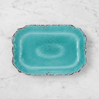 The "Turquoise Crackle" 20" Melamine Platter
