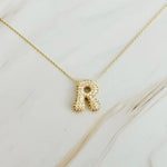 The "Crystal Bubble" Initial Necklace