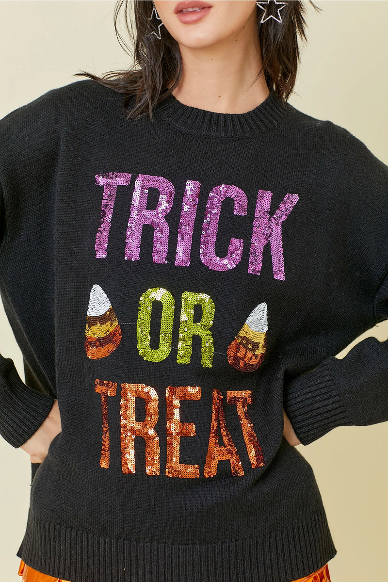 The "Trick or Treat" Sequin Top