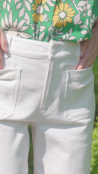 The "Lauren" Patch Pocket Cropped Pants