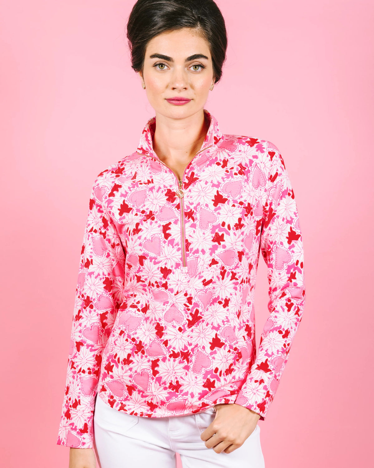 The "Dear Heart" UPF 50+ Skipper Popover by Lilly Pulitzer