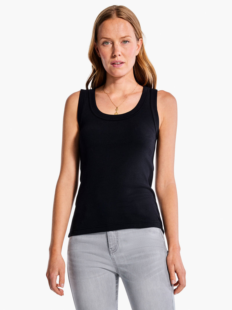 The "Perfect Knit Rib Scoop Neck" by Nic+Zoe