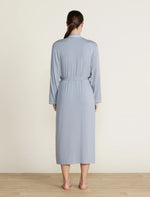 The "Malibu Collection® Soft Jersey" Piped Robe by Barefoot Dreams