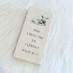 The "Half Block" Scripture Stone Art