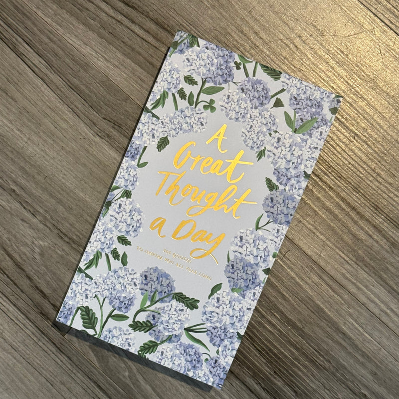 The "Hydrangea Great Thought a Day" Notepad