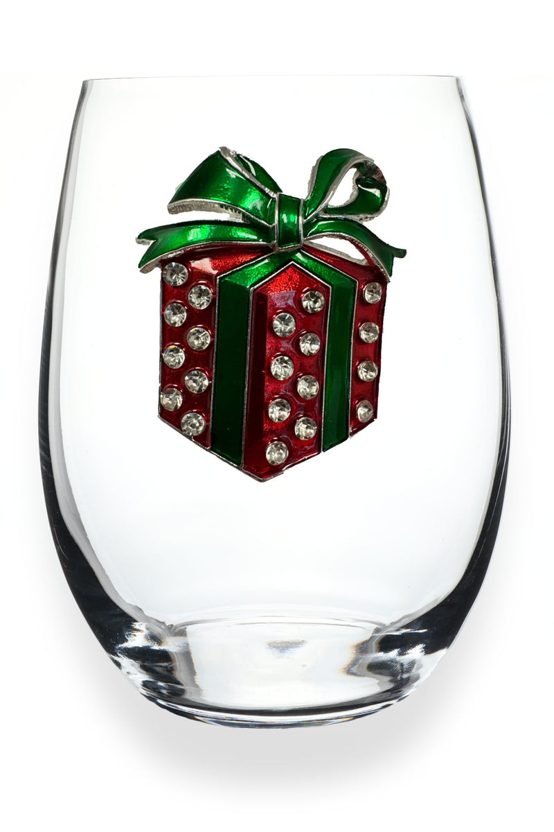 The "Christmas Gift" Wine Glass