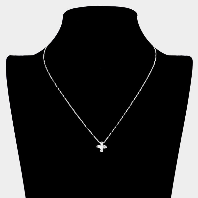 The "Crystal Cross" Necklace