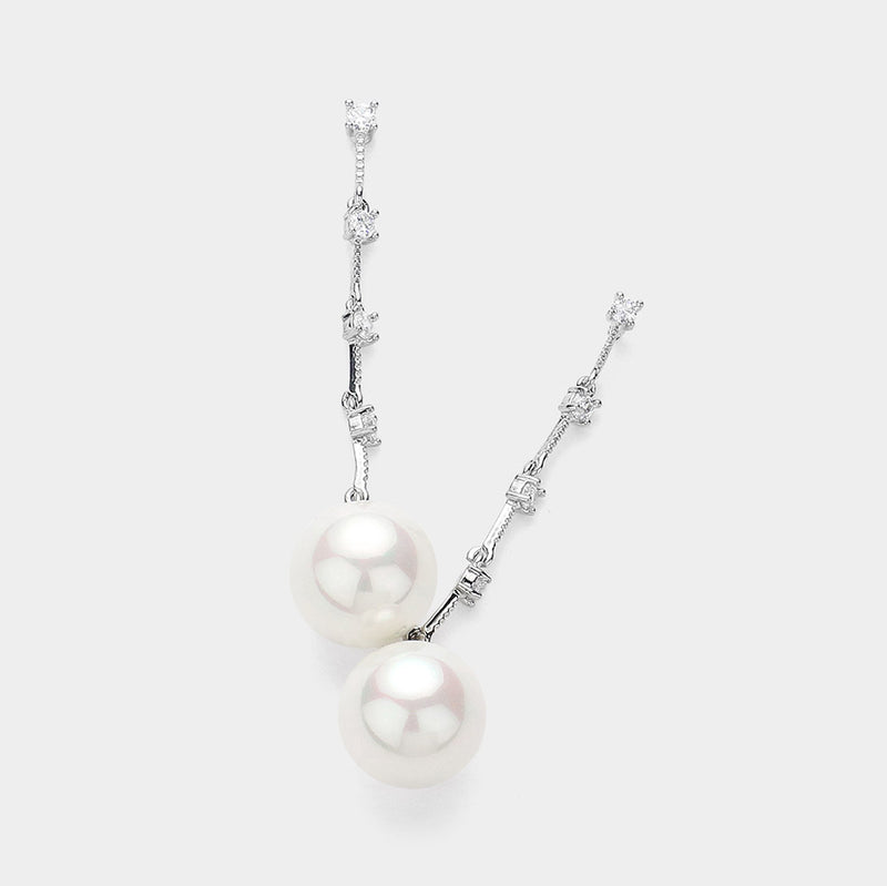 The "Diamond and Pearl" Earrings