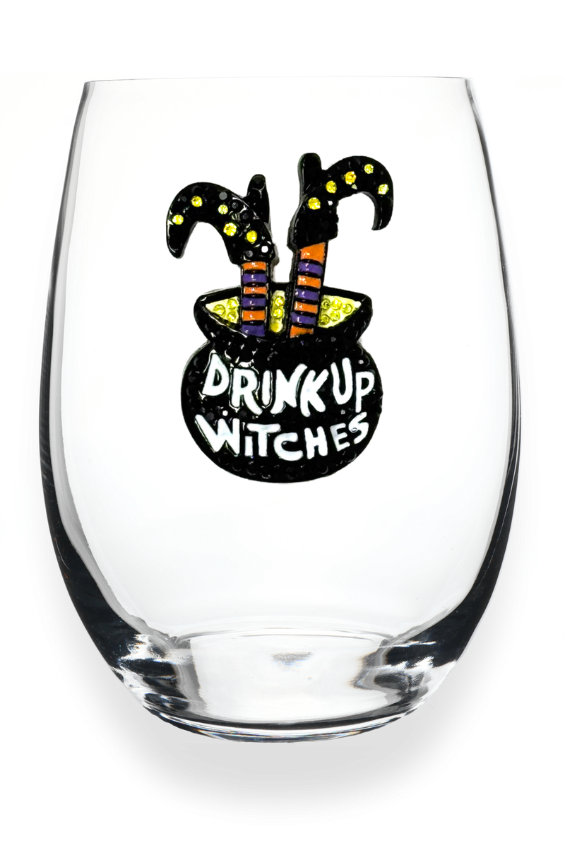 The "Drink Up Witches" Stemless Wineglass