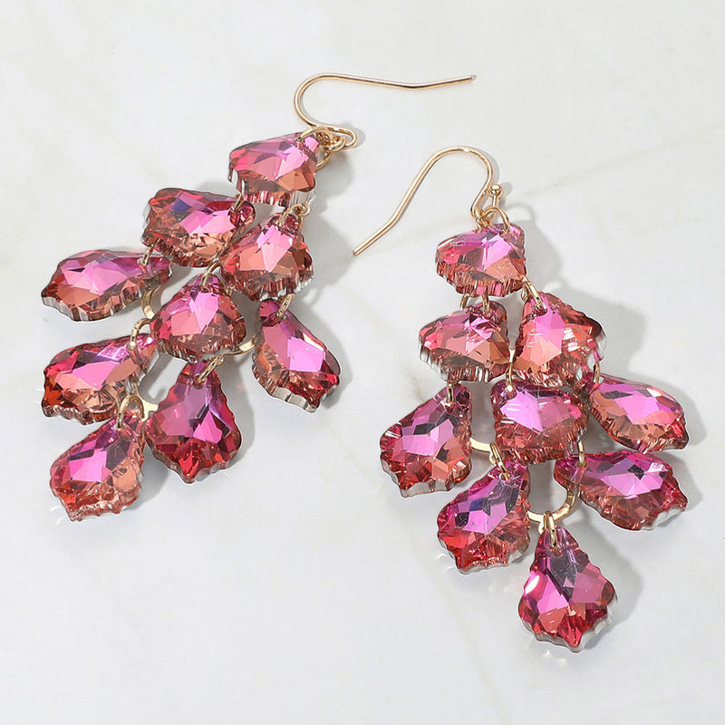The "Blush Cascade" Earrings