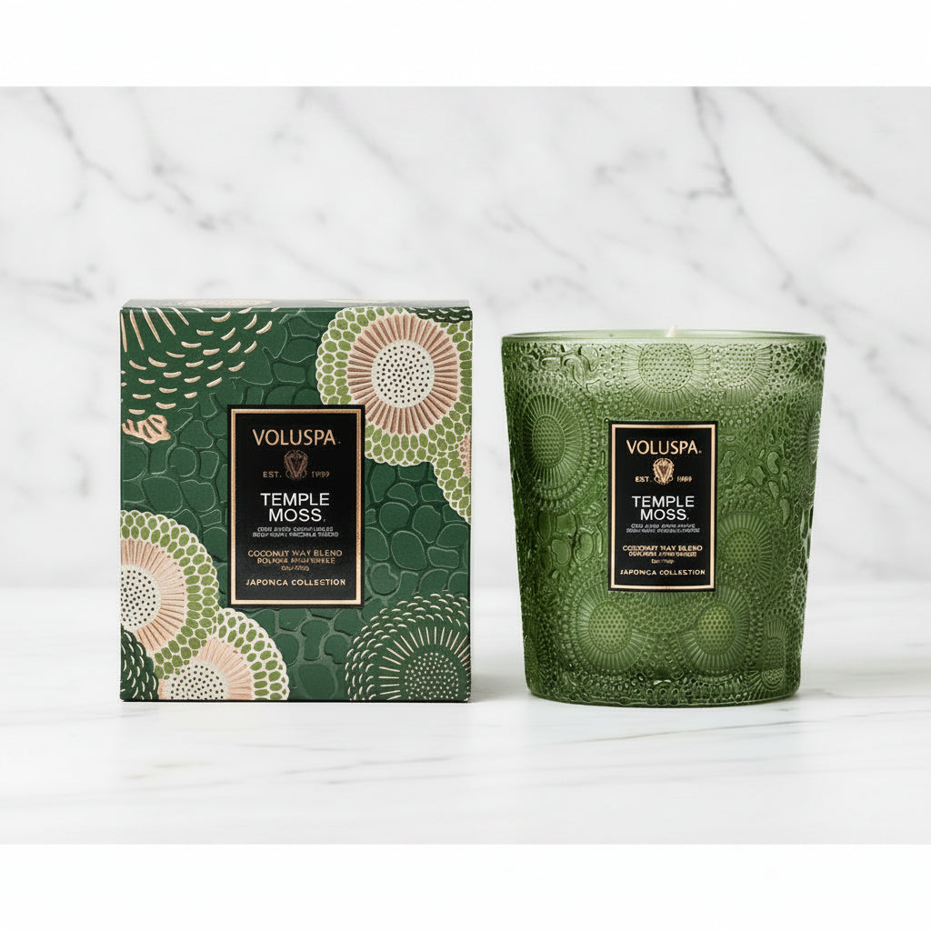 The "Temple Moss" Collection by Voluspa