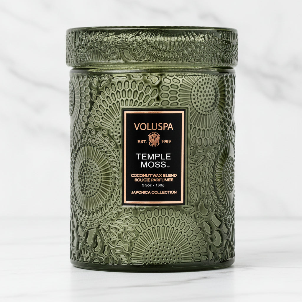The "Temple Moss" Collection by Voluspa