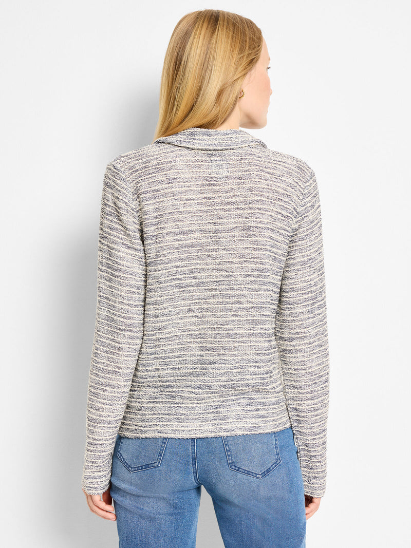The "Rope Shimmer" Polo Top by NIC+ZOE