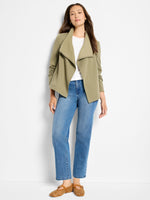 The "Olivewood" Lounge Around Moto Jacket by NIC+ZOE