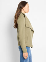 The "Olivewood" Lounge Around Moto Jacket by NIC+ZOE