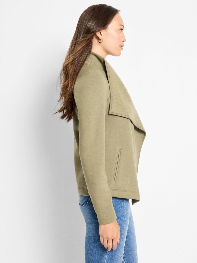 The "Olivewood" Lounge Around Moto Jacket by NIC+ZOE