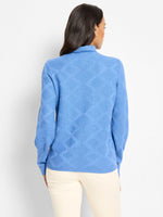 The "Mineral" Textured Diamonds Sweater by NIC+ZOE