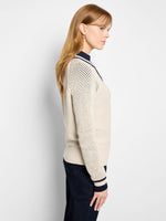 The "Neutral" Cotton Mesh Zip Up Cardigan by NIC+ZOE