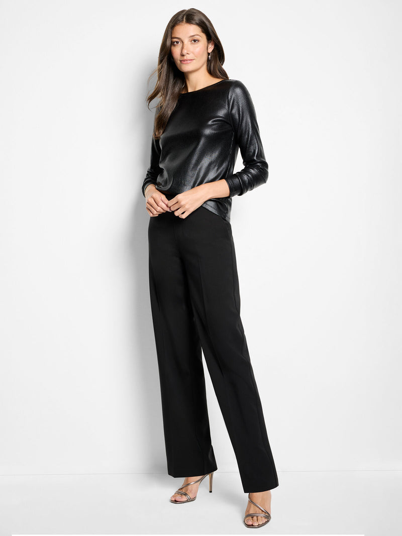 The "31" Lenox" Wide Leg Sleek Stretch Pant by NIC+ZOE