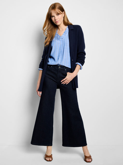 The "Striped Ruffled Around" Top by NIC+ZOE