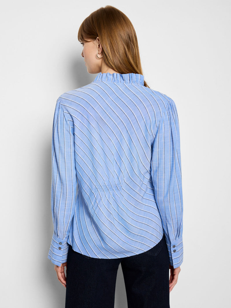The "Striped Ruffled Around" Top by NIC+ZOE