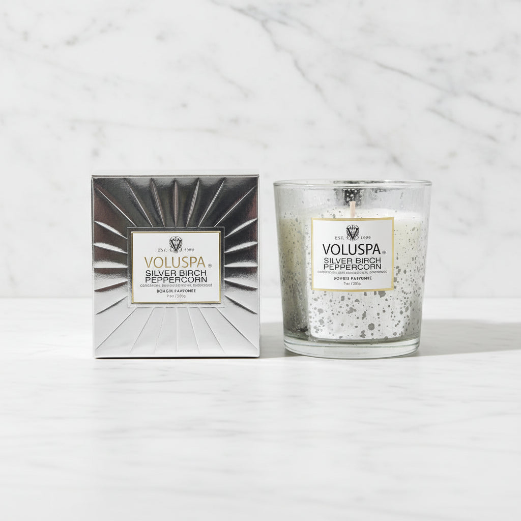 The "Silver Birch Peppercorn" Collection by Voluspa