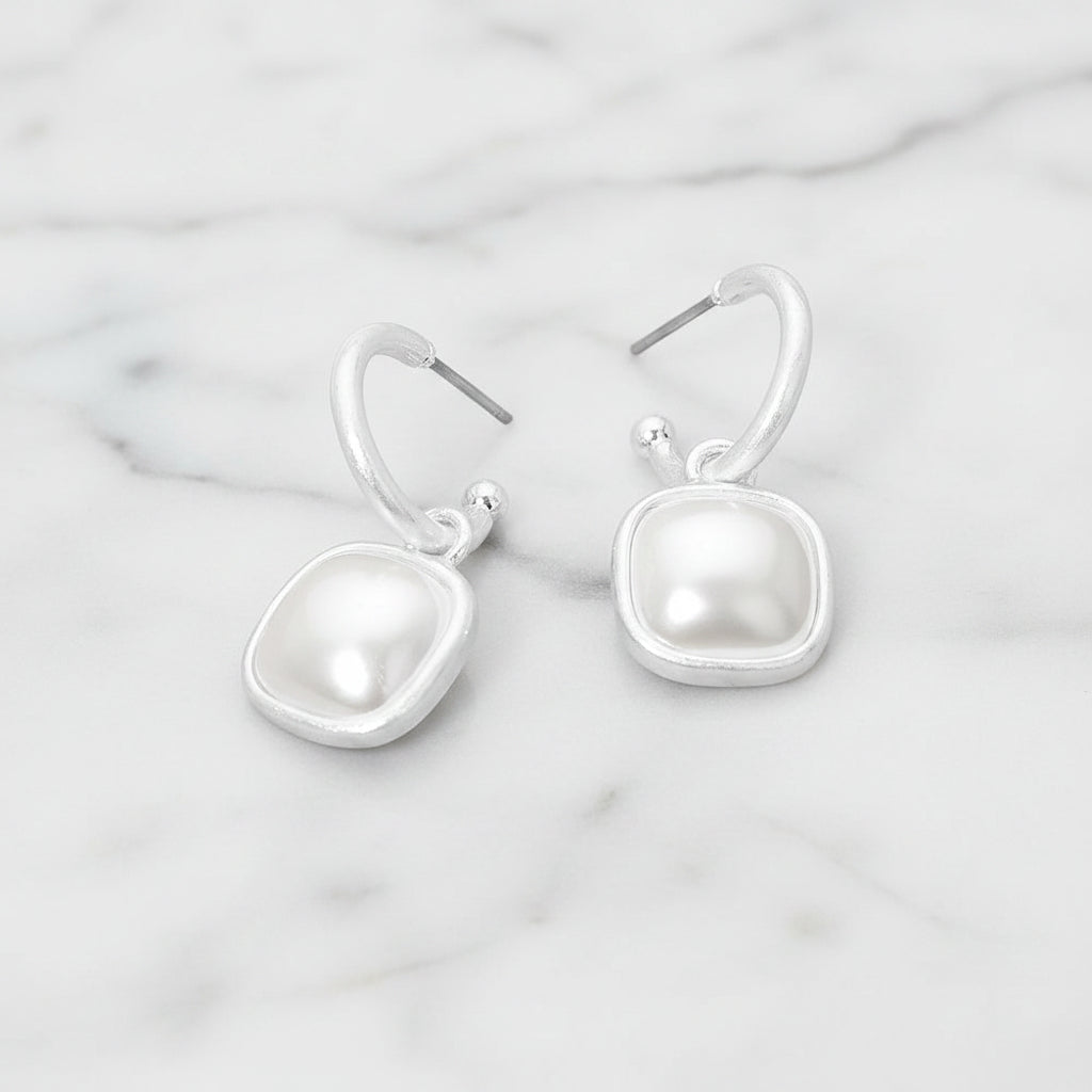 The "Square Pearl" Earrings
