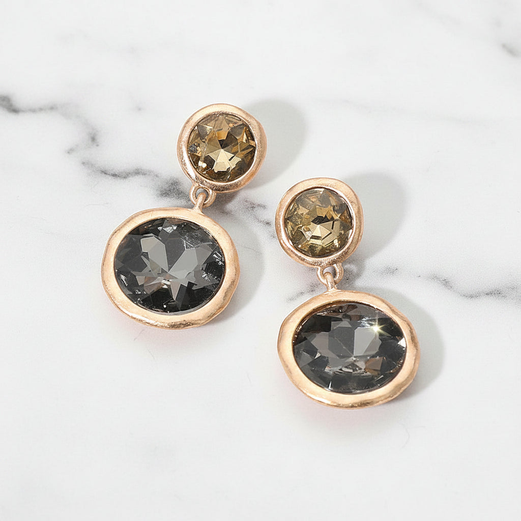 The "Smokey Stones" Earrings
