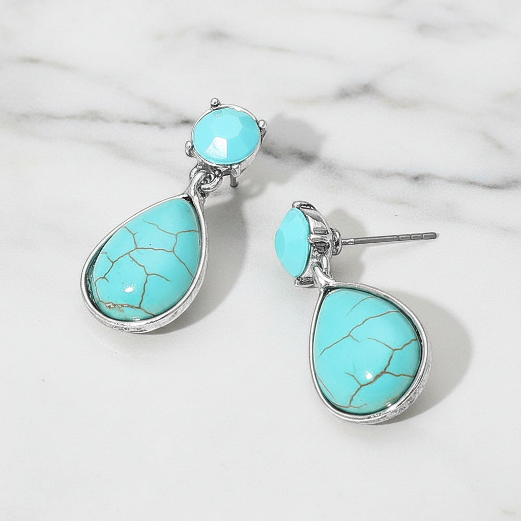 The "Turquoise Cascade" Earrings