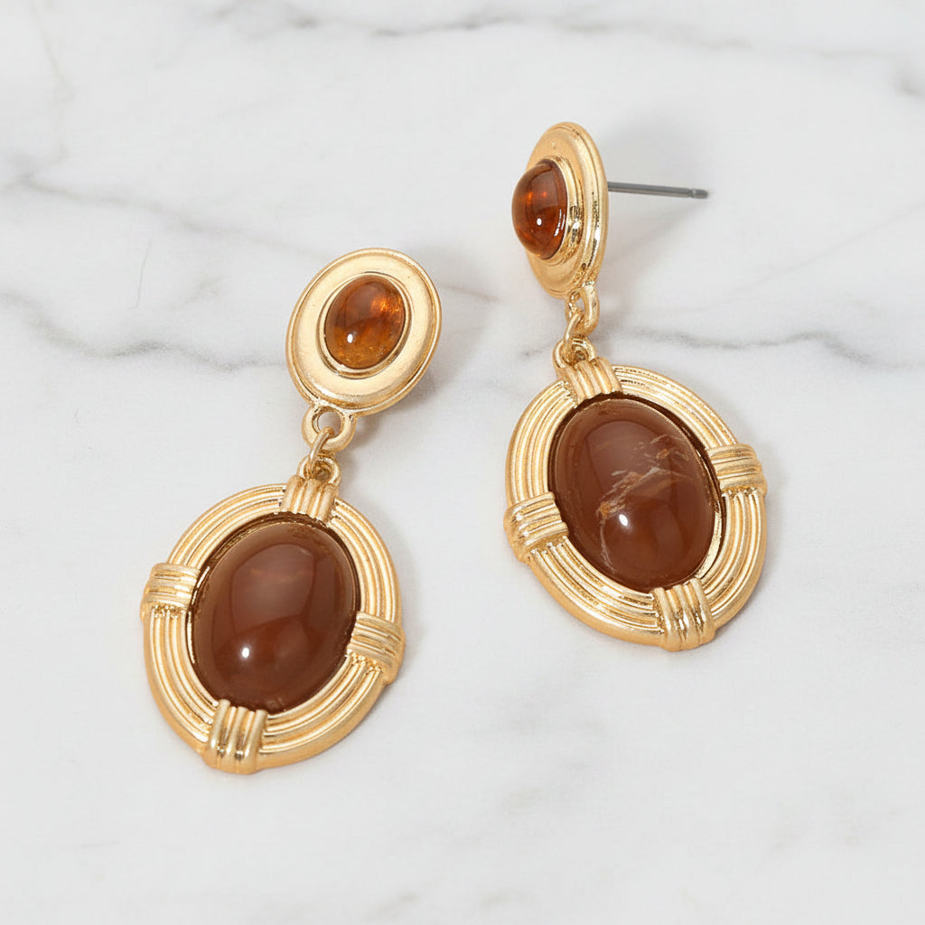 The "Amber Delight" Earrings