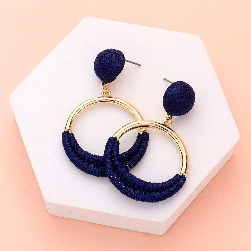 The "Nautical Navy" Earrings