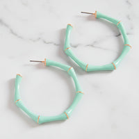 The "Enamel Bamboo" Earrings
