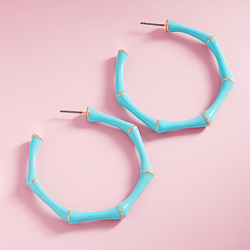 The "Enamel Bamboo" Earrings