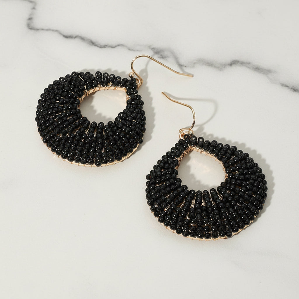 The "Noir Classic" Earrings