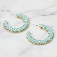 The "Tropical Tango Hoop" Earrings