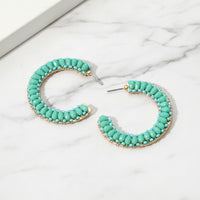 The "Tropical Tango Hoop" Earrings