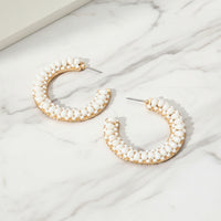 The "Tropical Tango Hoop" Earrings