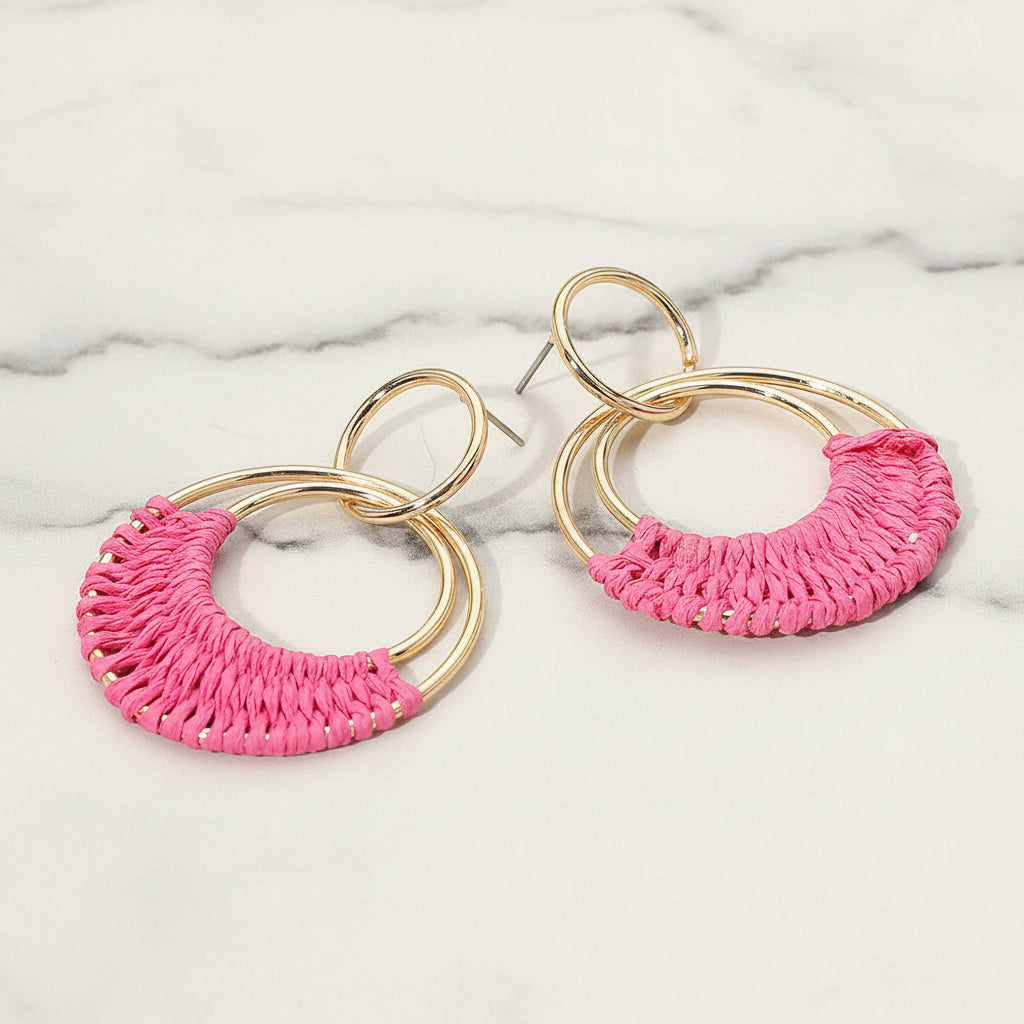The "Ready for Raffia" Earrings