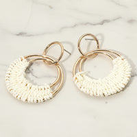 The "Ready for Raffia" Earrings