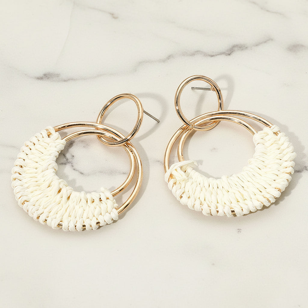 The "Ready for Raffia" Earrings