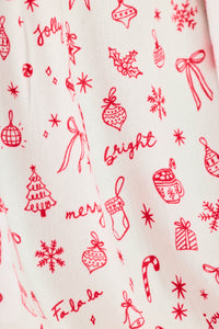 The "Femme De Noel" Holiday Print Pajama Pants by PJ Salvage