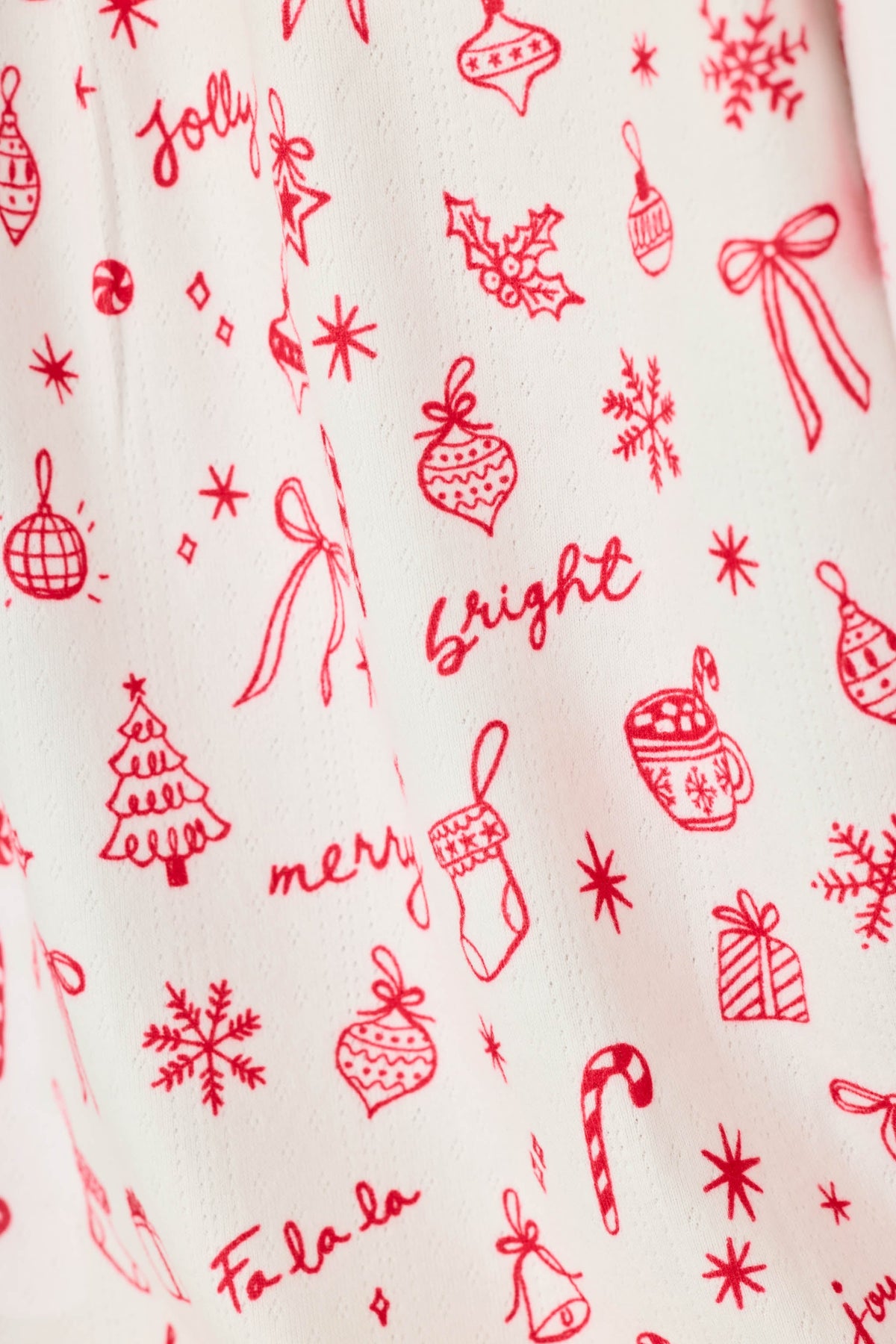 The "Femme De Noel" Holiday Print Pajama Pants by PJ Salvage